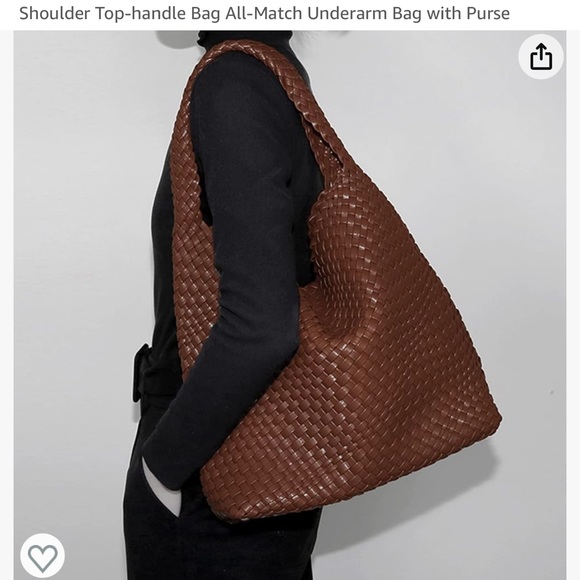 Vegan leather hand woven tote bag brand new - Picture 4 of 4